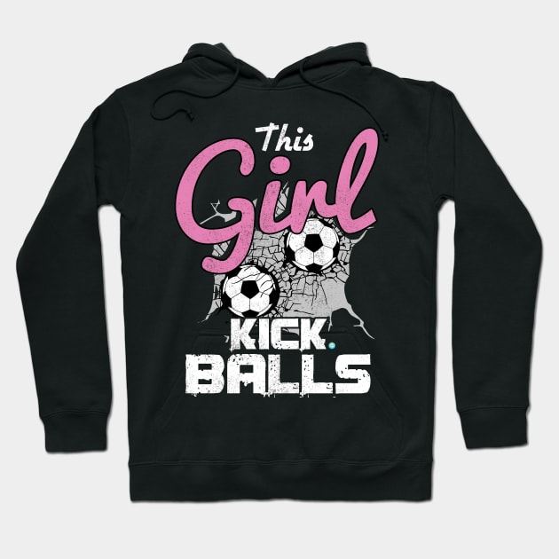 Soccer Girl Hoodie by woormle